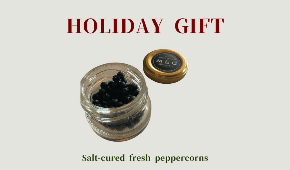 HOLIDAY GIFT Salt-cured fresh peppercorns